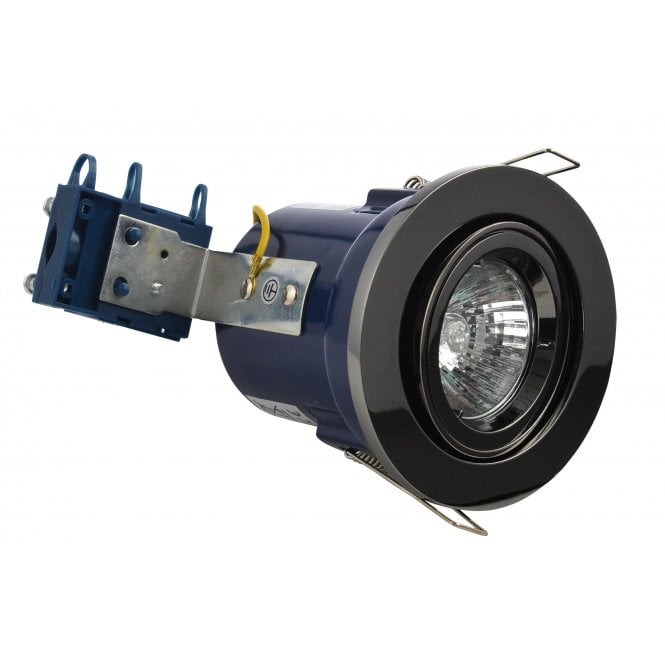 Electralite ELA-27466-BCHR Yate Adjustable/Tilt Fire Rated Downlight in a Black Chrome Finish
