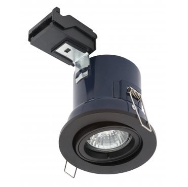 ELA-27466-MBLK Yate Adjustable/Tilt Fire Rated Downlight in a Matt Black Finish