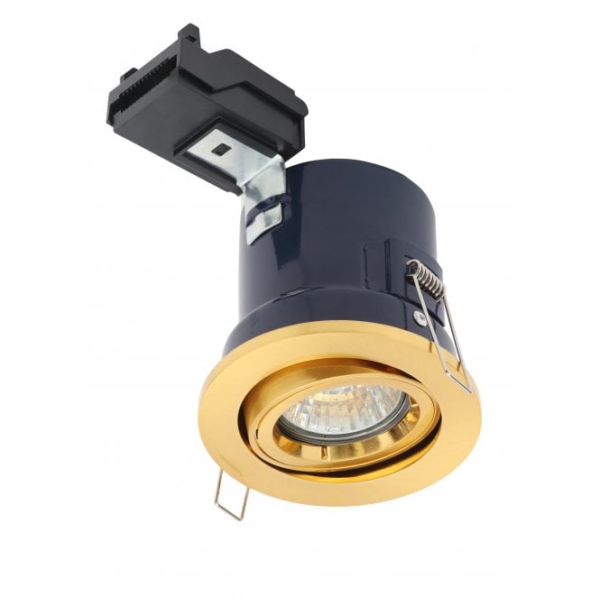Electralite ELA-27466-SATBRS Fire Rated Adjustable/Tilt Downlight in a Satin Brass Finish