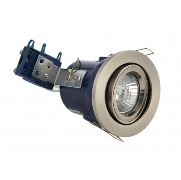 ELA-27466-SCHR Yate Adjustable/Tilt Fire Rated Downlight in a Satin Chrome Finish