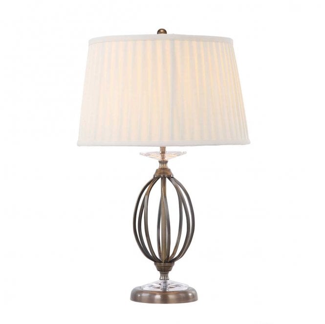 Elstead Lighting AG-TL-AGED-BRASS 1 Light Table Lamp in an Aged Brass Finish