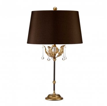 AML-TL-BRONZE Amarilli 1 Light Table Lamp in a Bronze and Gold Patina Finish