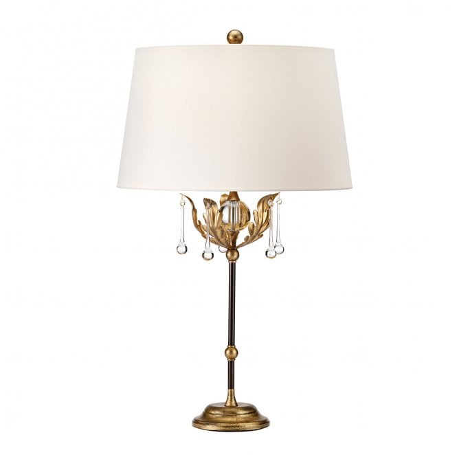 Elstead Lighting AML-TL-BRONZE-IV Amarilli 1 Light Table Lamp in a Bronze and Gold Patina Finish
