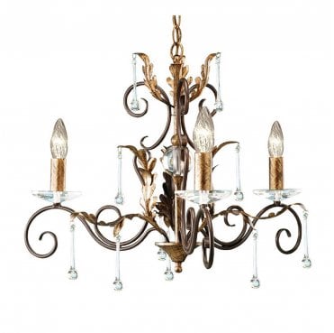 AML3-BRONZE Amarilli 2 Light Wall Light in a Bronze and Gold Patina Finish