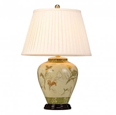 ARUM-LILY-TL Arum 1 Light Table Lamp in an Aged Brass Finish