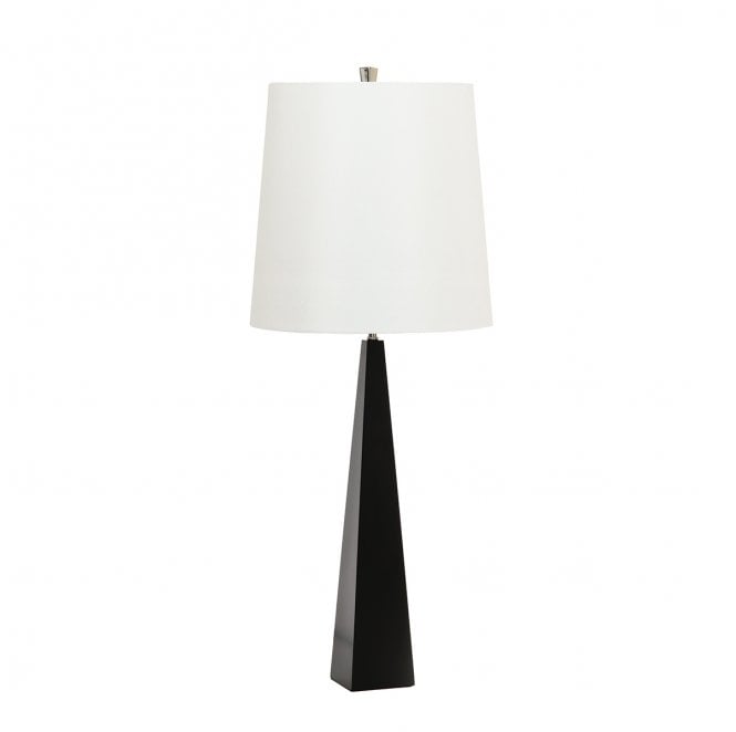 Elstead Lighting ASCENT-TL-BLK-W Ascent 1 Light Table Lamp in a Black Finish