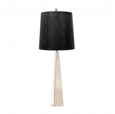 ASCENT-TL-PN-BK Ascent 1 Light Table Lamp in a Polished Nickel Finish