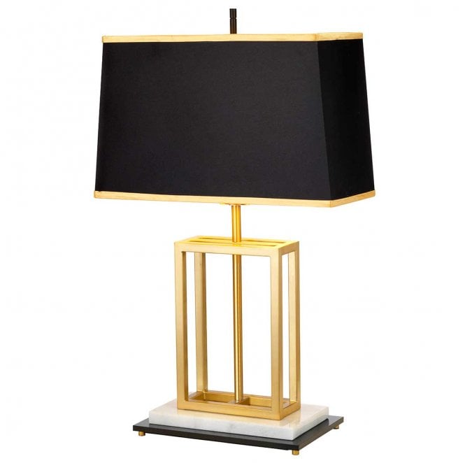 Elstead Lighting ATLAS-TL Atlas 1 Light Table Lamp in a Brushed Brass Finish