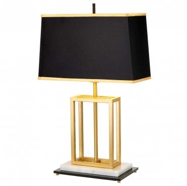 ATLAS-TL Atlas 1 Light Table Lamp in a Brushed Brass Finish