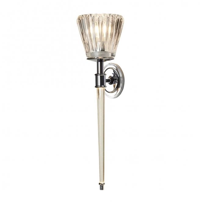 Elstead Lighting BATH-AGATHA-PC Agatha IP44 2 Light Wall Light in a Polished Chrome Finish