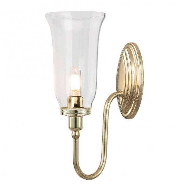 Elstead Lighting BATH-BLAKE2-PB Blake IP44 1 Light Wall Light in a Polished Brass Finish