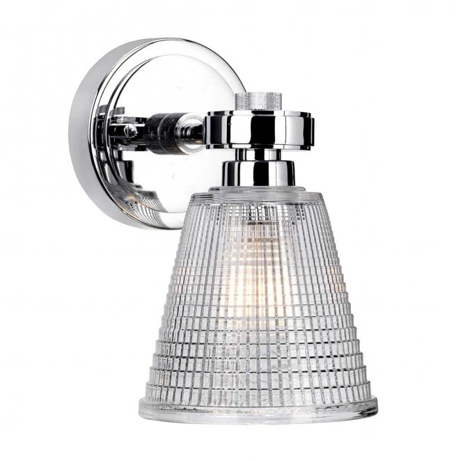 Elstead Lighting BATH-GUNNIS1-PC Gunnislake IP44 1 Light Wall Light in a Polished Chrome Finish