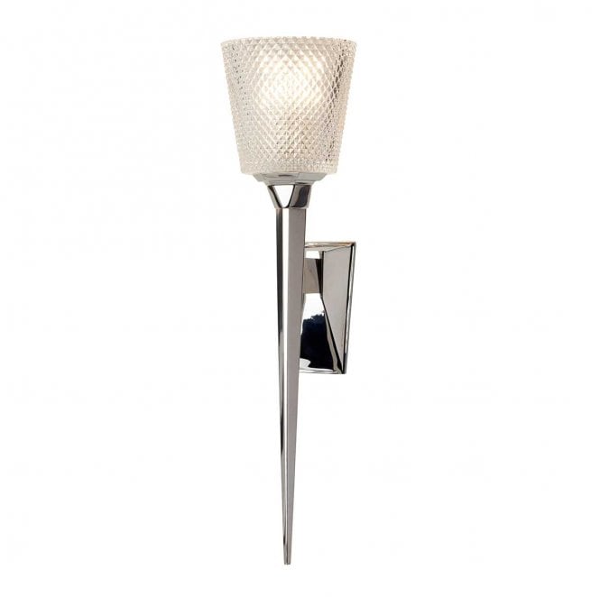 Elstead Lighting BATH-VERITY-PC Verity IP44 1 Light Wall Light in a Polished Chrome Finish