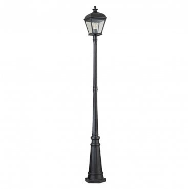 BAYVIEW-5L-BK Bayview Outdoor IP44 1 Light Lamp Post in a Black Finish
