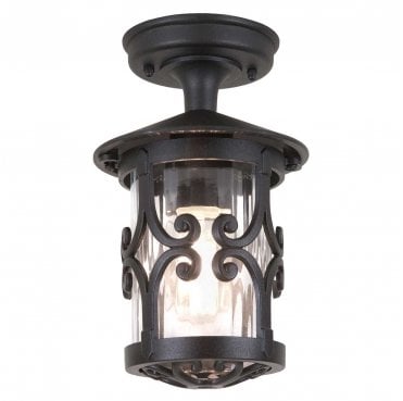 BL13A-BLACK Hereford Outdoor IP23 1 Light Porch Lantern in a Black Finish