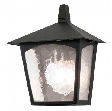 BL15-BLACK York Outdoor IP23 1 Light Flush Lantern in a Black Finish