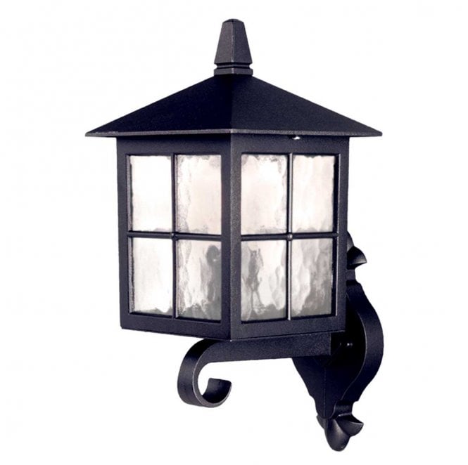 Elstead Lighting BL17-BLACK Winchester Outdoor IP44 1 Light Wall Up Lantern in a Black Finish