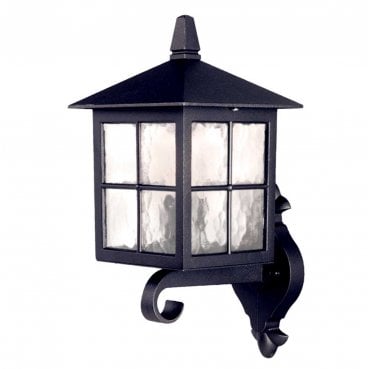 BL17-BLACK Winchester Outdoor IP44 1 Light Wall Up Lantern in a Black Finish