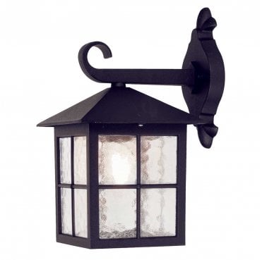 BL18-BLACK Winchester Outdoor IP23 1 Light Wall Down Lantern in a Black Finish