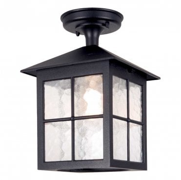 BL18A-BLACK Winchester Outdoor IP23 1 Light Porch Lantern in a Black Finish