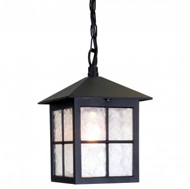 BL18B-BLACK Winchester Outdoor IP23 1 Light Chain Lantern in a Black Finish