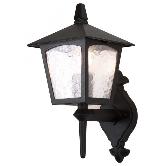 Elstead Lighting BL5-BLACK York Outdoor IP23 1 Light Wall Up Lantern in a Black Finish