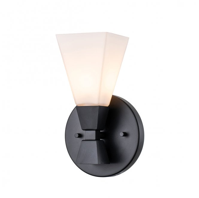 Elstead Lighting BOWTIE-1-MB Bowtie IP44 1 Light Wall Light in a Matt Black Finish