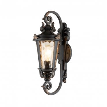 BT1-M Baltimore Outdoor IP44 1 Light Medium Wall Lantern in a Weathered Bronze Finish