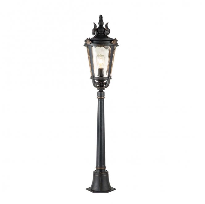 Elstead Lighting BT4-M Baltimore Outdoor IP44 1 Light Pillar in a Weathered Bronze Finish