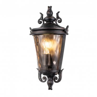 BT7-M Baltimore Outdoor IP44 1 Light Medium Half Lantern in a Weathered Bronze Finish