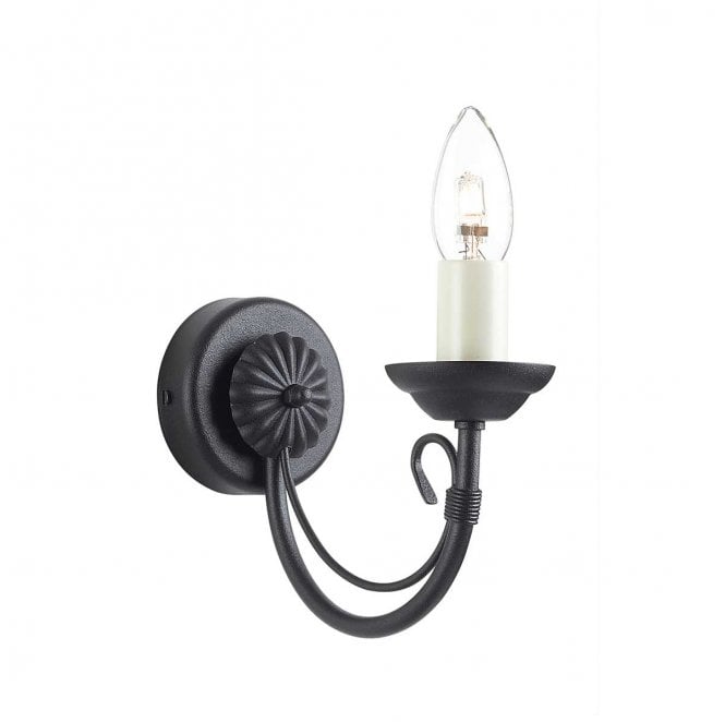 Elstead Lighting CH1-BLACK Chartwell 1 Light Wall Light in a Black Finish
