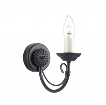 CH1-BLACK Chartwell 1 Light Wall Light in a Black Finish