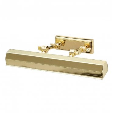 CHAWTON-PLM-PB Chawton Medium Picture Light in a Polished Brass Finish