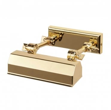CHAWTON-PLS-PB Chawton Small Picture Light in a Polished Brass Finish