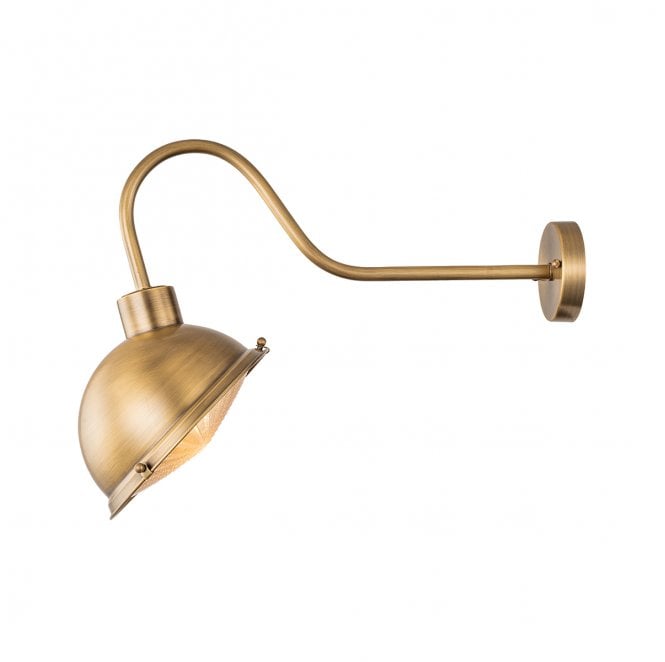 Elstead Lighting CHISWICK-ATB Chiswick Outdoor IP44 1 Light Sign Light in an Antique Brass Finish