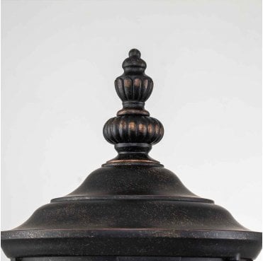 CL1-M Cleveland Outdoor IP44 1 Light Medium Wall Lantern in a Weathered Bronze Finish