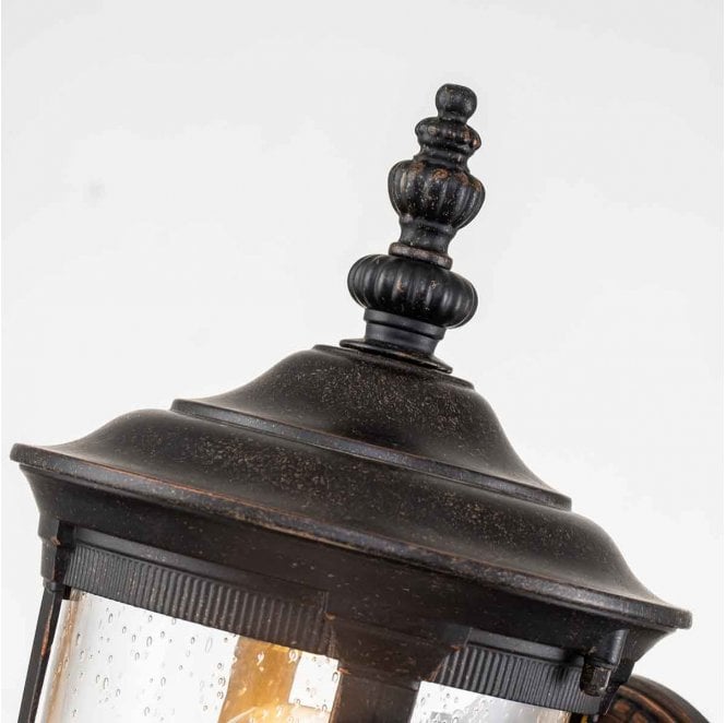 Elstead Lighting CL1-S Cleveland Outdoor IP44 1 Light Small Wall Lantern in a Weathered Bronze Finish