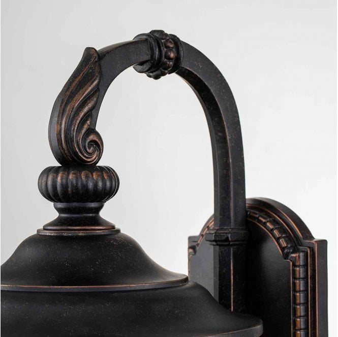Elstead Lighting CL2-M Cleveland Outdoor IP44 1 Light Medium Wall Lantern in a Weathered Bronze Finish