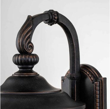 CL2-M Cleveland Outdoor IP44 1 Light Medium Wall Lantern in a Weathered Bronze Finish
