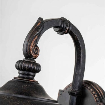 CL2-S Cleveland Outdoor IP44 1 Light Small Wall Lantern in a Weathered Bronze Finish