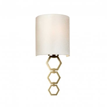 CLARK-SMALL-AB Clark 1 Small Light Wall Light in an Aged Brass Finish