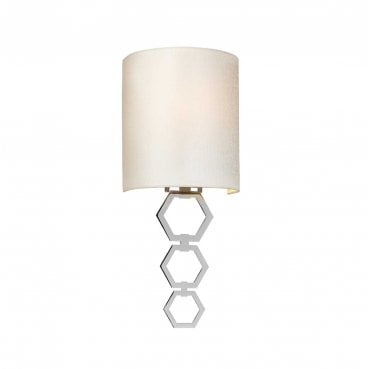 CLARK-SMALL-PC Clark 1 Small Light Wall Light in a Polished Chrome Finish