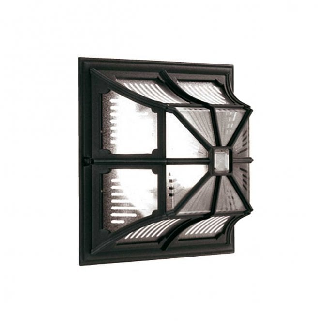 Elstead Lighting CP12-BLACK Chapel Outdoor IP44 1 Light Flush Lantern in a Black Finish