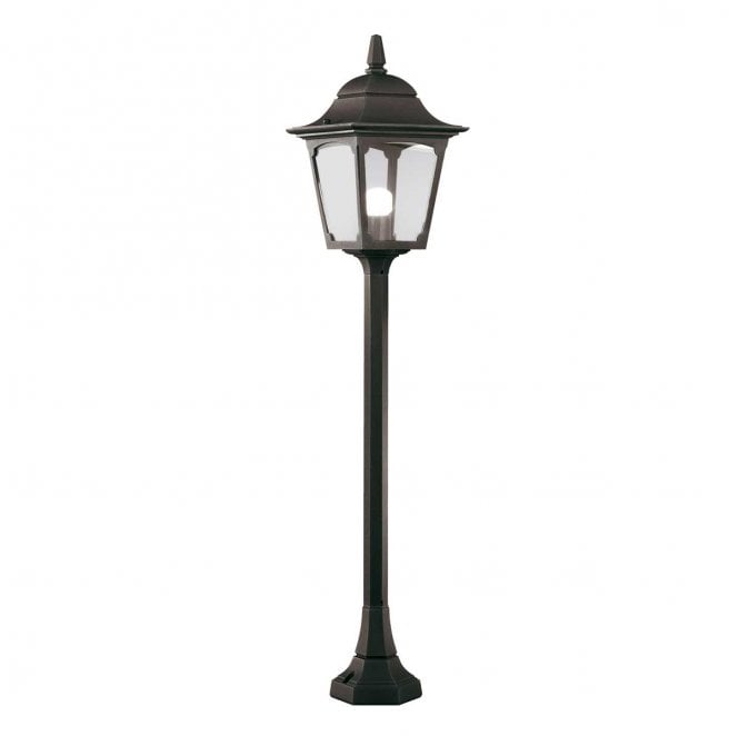 Elstead Lighting CP5-BLACK Chapel Outdoor IP44 1 Light Pillar Lantern in a Black Finish
