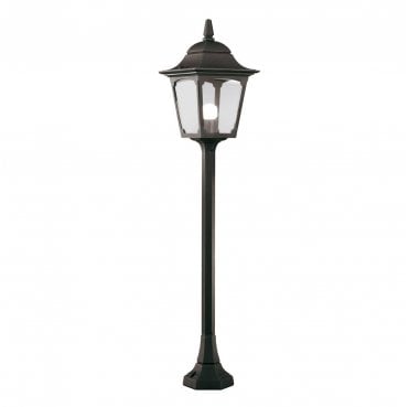 CP5-BLACK Chapel Outdoor IP44 1 Light Pillar Lantern in a Black Finish