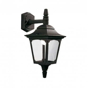 CPM2-BLACK Chapel Outdoor IP44 1 Light Mini Down Wall Lantern in a Black Finish
