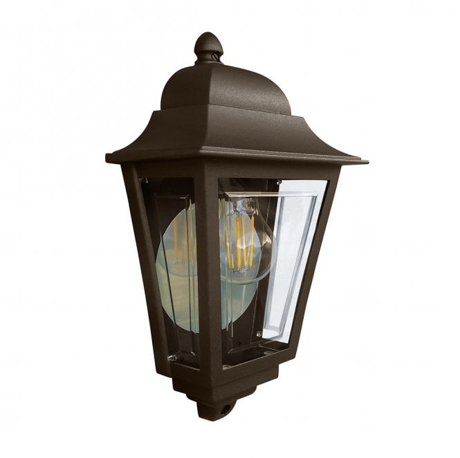 Elstead Lighting DECO-LANE7-BRONZE Deco Lane Outdoor IP44 1 Light Half Wall Lantern in a Bronze Finish