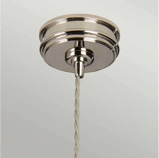 Elstead Lighting DOUILLE-P-PN Douille 1 Light Pendant in a Polished Nickel Finish