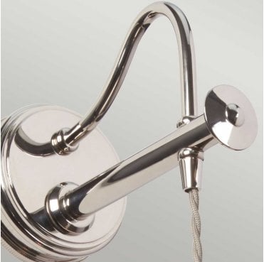 DOUILLE1-PN Douille 1 Light Wall Light in a Polished Nickel Finish
