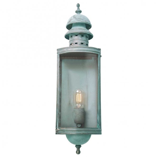 Elstead Lighting DOWNING-STREET-V Downing Street Outdoor IP44 1 Light Wall Lantern in a Verdigris Finish